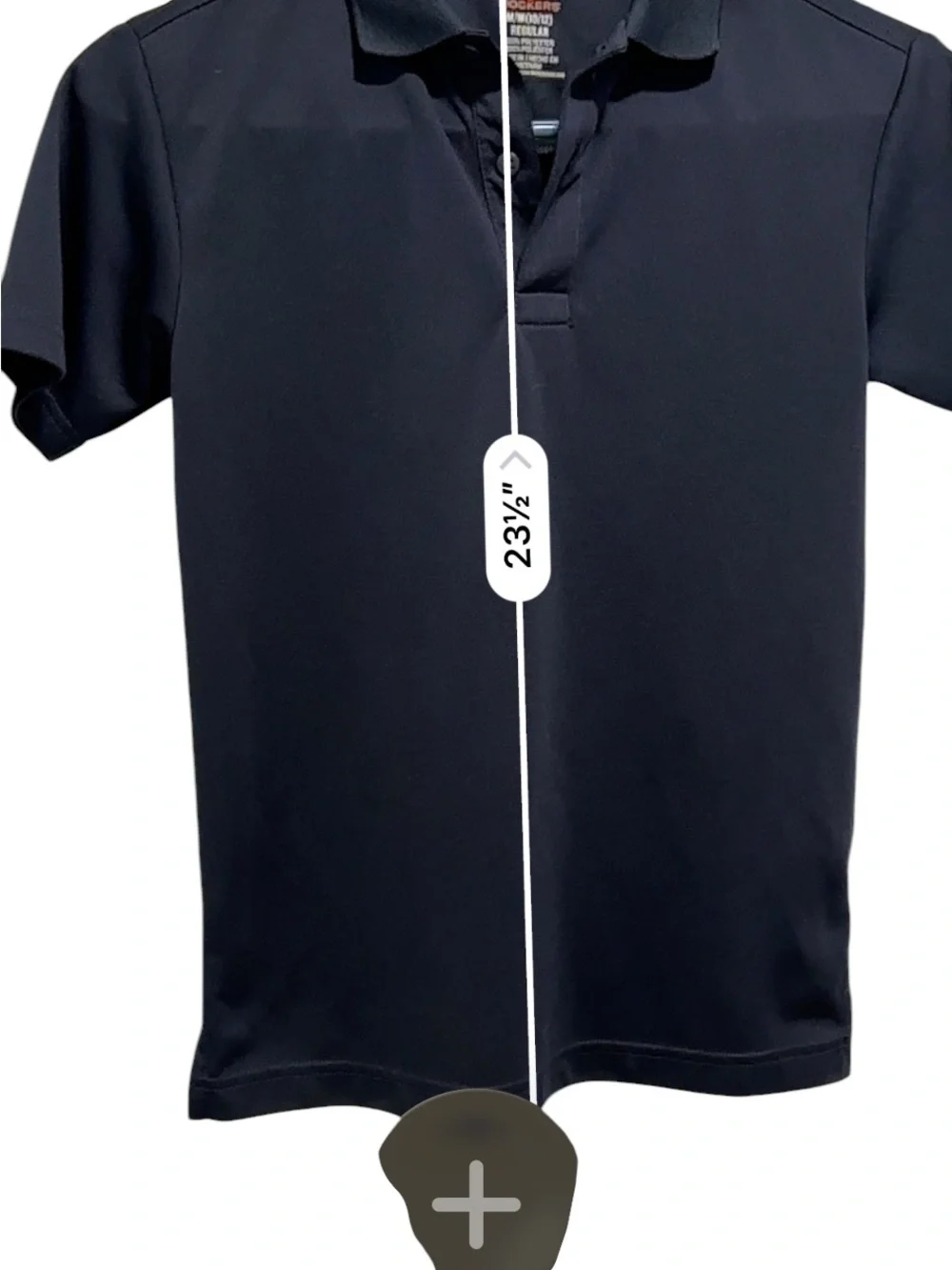 Boys Dockers Navy Blue Short-Sleeve Polo Uniform Shirt Size M 10/12